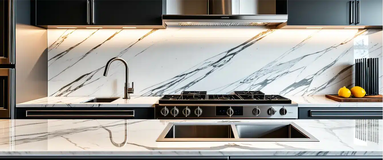 Marble Tiles Kitchen - The Reigate Marble Shop