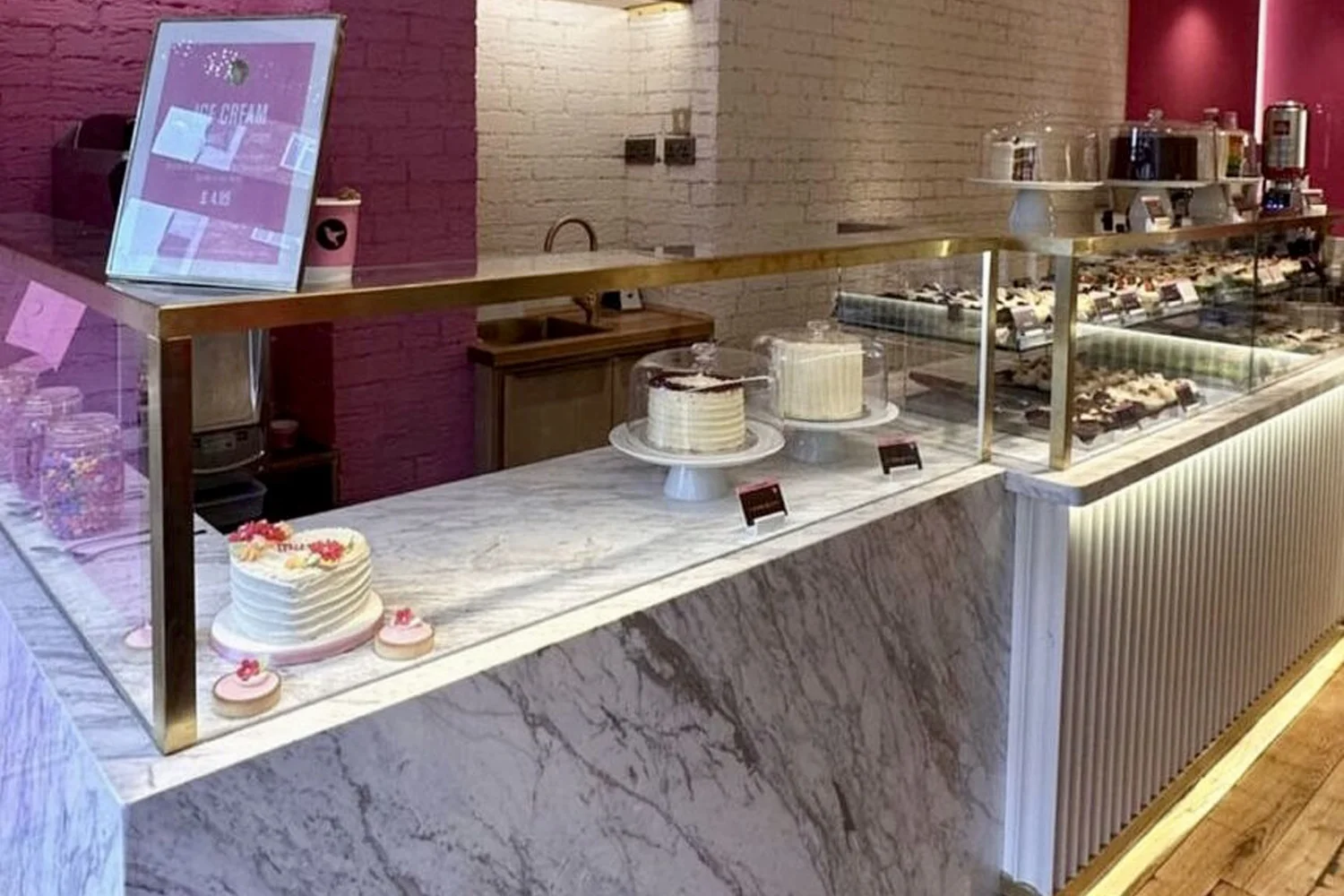 Ice Cream Store Marble Top - The Reigate Marble Shop