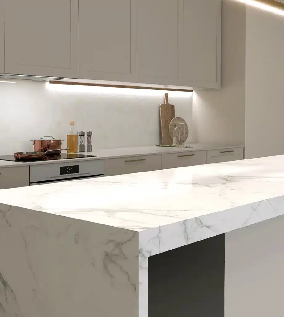 Kitchen Top Made of Marble - The Marble Shop Reigate